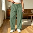 thumbnail image 3 of Maplenight Plus Size Sweatpants for Women Casual Elastic Waist Drawstring Wide Leg Pants Loose Fit Soft Athletic Track Pants with Pockets, 3 of 6