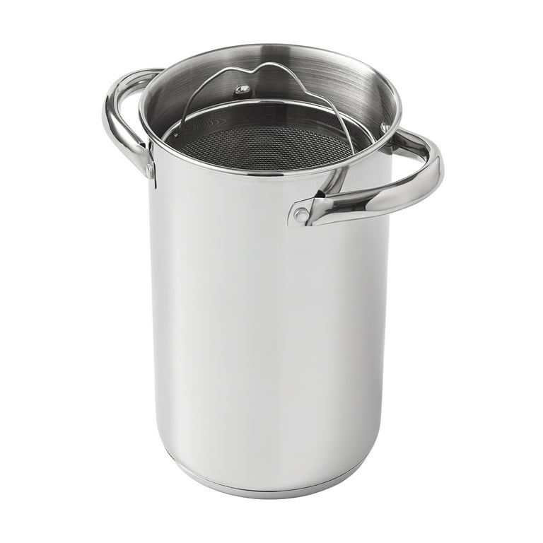 Mainstays Stainless Steel 4-Quart Steamer Pot with Glass Lid, Size: 11.5 inchLarge x 8.8 inchw x 7.2 inchh