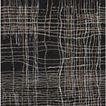 thumbnail image 4 of HomeRoots 678537 9 x 12 ft. Black Ivory & Beige Striped Washable Machine Made Rectangle Area Rug with UV Protection, 4 of 9