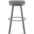 thumbnail image 2 of Amisco Swice 26 in. Swivel Counter Stool - Grey Polyester / Glossy Grey Metal, 2 of 5