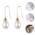 thumbnail image 3 of 1 par de pendientes colgantes de perlas, pendientes llamativos, pendientes colgantes para mujer, 3 of 5