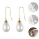 thumbnail image 3 of 1 par de pendientes colgantes de perlas, pendientes llamativos, pendientes colgantes para mujer, 3 of 5