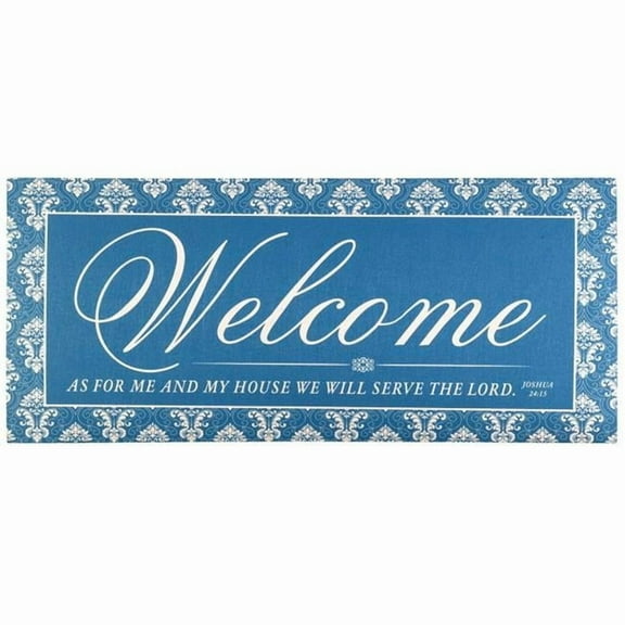Magnolia Gardens DMI-1 9.75 x 21.875 in. Welcome As for Me & My Insert Doormat