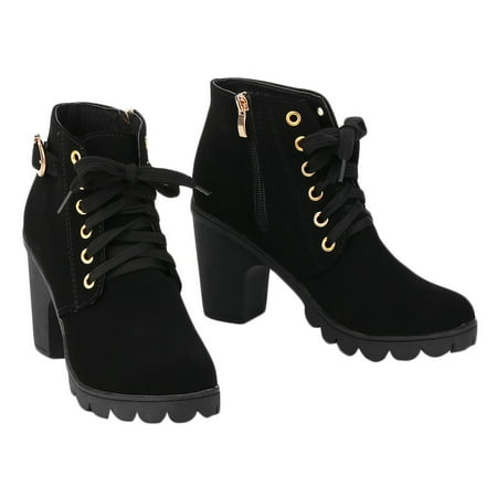 New Fashion Girl Women High Heel Lace Up Side Zipper Buckle Ankle Boots Winter Pumps Suede Shoes Female Party Mid Calf Height 38 Walmart Canada New Fashion Girl Women High Heel Lace Up Side Zipper Buckle Ankle Boots Winter Pumps Suede Shoes Female Party Mid Calf Height 38 Walmart Canada