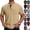 #01 Complexion, variant on Men's Henley Shirts Short Sleeve Button Cotton Tee with Chest Pocket, Casual Summer Lightweight Classic T-Shirt Tops ,S,Dark Gray
