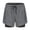 Pants-403Gray, variant on Mens Mini Shorts Elastic Waist Drawstring Tight Fit Athletic Shorts Soft Gym Shorts Breathable Workout Shorts Gym Training Wear