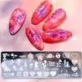 thumbnail image 2 of Kit de Estampage Facile pour Ongles Motif Pétales de Fleurs Rétro, 2 of 4