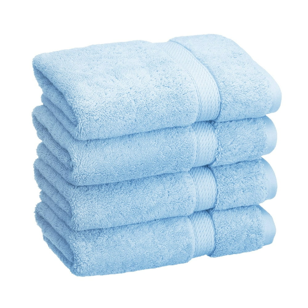 Egyptian Cotton 900 GSM Hotel Quality 4Piece Hand Towel Set Light Blue