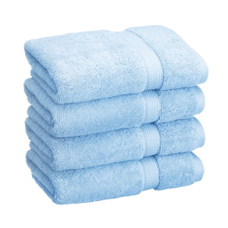 Egyptian Cotton 900 GSM Hotel Quality 4-Piece Hand Towel Set Light Blue