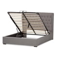 thumbnail image 5 of Baxton Studio Penelope Modern and Contemporary Light Grey Fabric Queen Size Gas-Lift Platform Bed, 5 of 10