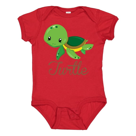 Inktastic Little Turtle Boys or Girls Baby Bodysuit