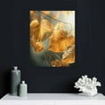 thumbnail image 4 of ONETECH Canvas Wall Art Abstract Paintings Leaf Wall Pictures Canvas Art Prints Nature Plants Poster Stretched Framed Artworks for Living Room Bedroom Bathroom Office Home Wall Decor,Ready to Hang,, 4 of 4