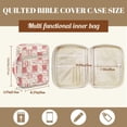 thumbnail image 7 of Pzuqiu Pink Polka Dots Bible Covers for Women Quilted Large Size Bible Carrying Case Church Bag with Pockets&Tags Scripture Book Cover Organizer Tote Bags Gifts for Easter Day, 7 of 7