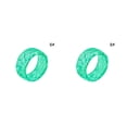 thumbnail image 1 of Qarigey Anillo unisex que brilla en la oscuridad Anillo de acrílico Luminoso Noche que brilla intensamente Joyería de mano Regalo de vacaciones, Verde verde talla 8 2piezas Qarigey CBP152937, 1 of 6