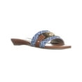 thumbnail image 1 of Womens G by Guess Jeena Logo Slide Sandals, Medium Blue, 1 of 5