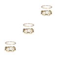 thumbnail image 4 of Qarigey 2 unidades/juego de pulseras, brazaletes estéticos, joyería para fiesta de boda, esposa, novia, madre, regalo personalizado dorado Type1 NO1, 4 of 6
