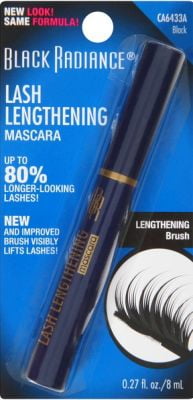 Black Radiance Lash Lengthening Mascara, Black 0.27 oz (Pack of 2)