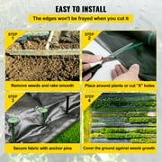 BENTISM 6.5x300 ft Heavy Duty PP Woven Weed Barrier Landscape Ground Cover 3.0Oz