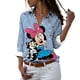 thumbnail image 1 of Camisa de manga larga con estampado 3d de minnie para mujer, camisa con solapa, estilo harajuku de disney, y2k, novedad de otoño, 2022, 1 of 5