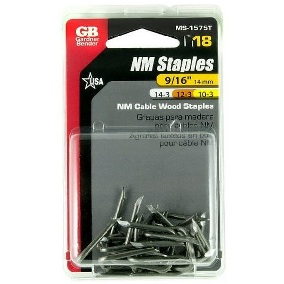 Gardner Bender MS-1575T 18 Count .56 in. Metal Cable Staples18