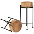 thumbnail image 2 of vidaXL Side Table Set 2 Pieces Solid Acacia Wood, 2 of 5
