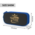 thumbnail image 4 of TEQUAN Large Capacity Pencil Case, Magic Evil Seeing Eye Pattern Pencil Pouch 2 Compartments Pencil Bag (Blue), 4 of 7