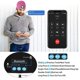 thumbnail image 4 of Gorro Bluetooth con luz y auriculares, unisex, de punto, para invierno, con linterna frontal, regalo tecnológico para hombres, mujeres, papás y esposos (rosa), 4 of 6