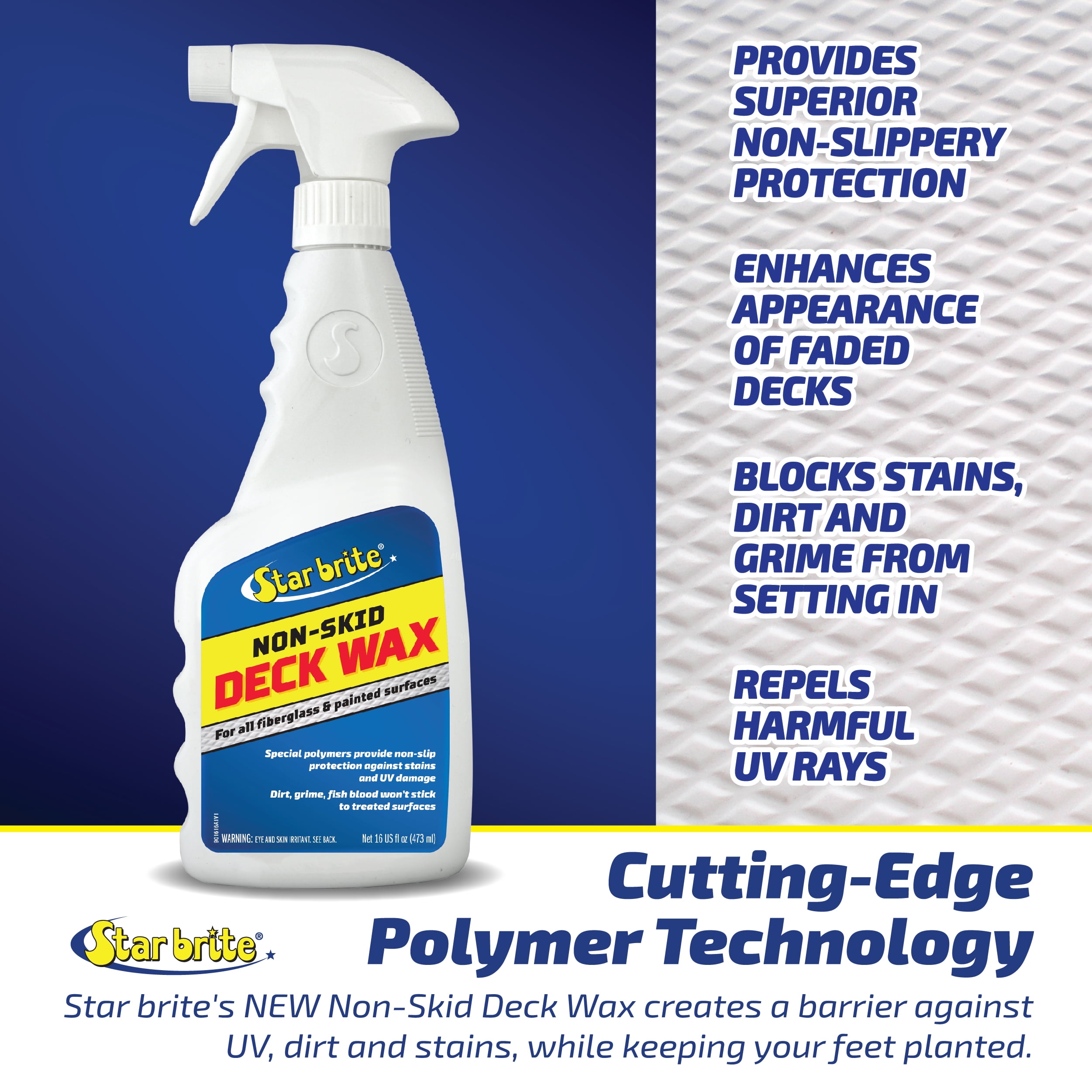 Star brite Non-Skid Deck Wax - Non-Slip UV Protection