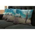 thumbnail image 2 of Ambesonne Cactus Throw Pillow Cover 4 Pack, Sunny Hot Desert Plant, 24", Multicolor, 2 of 6