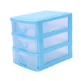 thumbnail image 4 of 3X Mini Caja de Almacenamiento de Plástico Tipo Cajón TranslúCido (Azul 3, 4 of 5
