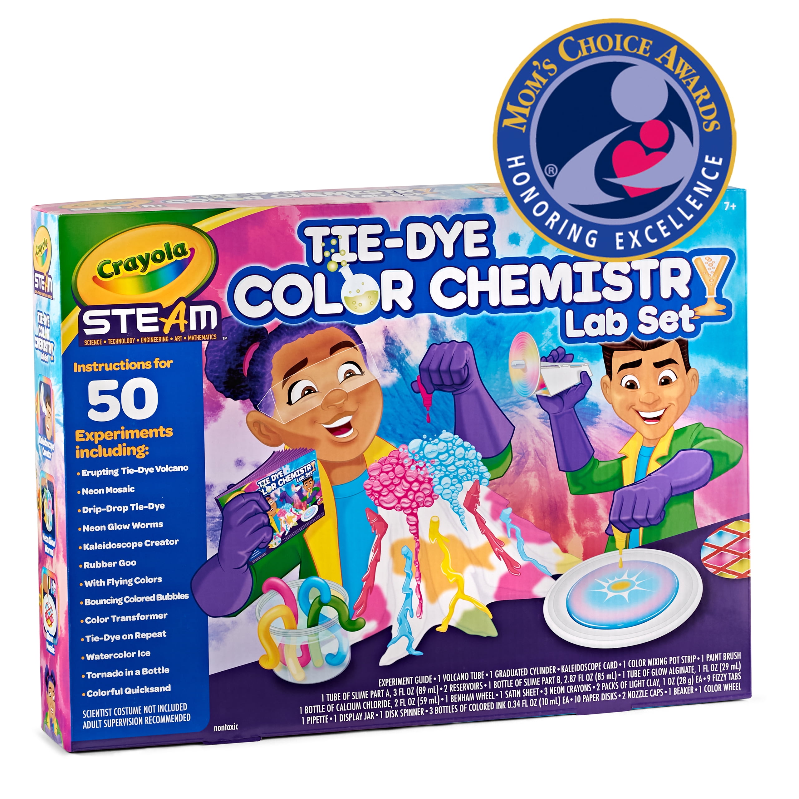 Crayola Tie Dye Color Chemistry Set for Kids, STEM Activities, Educational Toys, Child Ages 7+