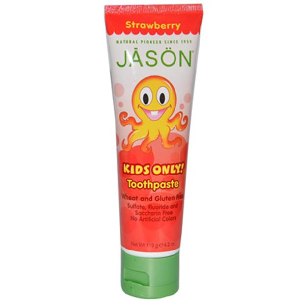 Jason Kids Only Toothpaste Strawberry 4.2 Oz SPK1281443 Walmart