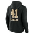thumbnail image 3 of Men's Alvin Kamara Black New Orleans Saints Team Wordmark Player Name & Number Pullover Hoodie, 3 of 3