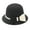 010_BK1, variant on 1PC Hat Gray Women'S Autumn And Winter Bow Knot Round Top Casual Fisherman'S Basin Cap Small Bowler Hat
