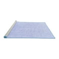 thumbnail image 2 of Ahgly Company Machine Washable Indoor Square Solid Blue Modern Area Rugs, 3' Square, 2 of 4
