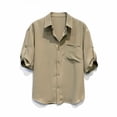 thumbnail image 4 of Qiyinn Men's Cool Summer Casual Adjustable Sleeve Length Shirt T-shirt, 4 of 7