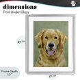 thumbnail image 4 of Stupell Industries Farmhouse Smiling Golden Retriever Portrait Gray Framed Print Under Glass, 17 x 21, by Lil' Rue, 4 of 8