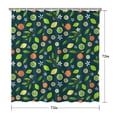 thumbnail image 5 of Yellow Fruit Shower Curtain, Lemon Lover Floral Print Waterproof Bath Drapes 72x72 Inch Fresh Summer Spring Polyester Fabric with 12 Hooks, 5 of 5