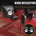 thumbnail image 4 of GHSDFBB 2PC Car Sticker and Decal,Wave Sticker, Wave Sign Decal,Waving Hand Stickers for Rearview Mirror Left&Right, Car Decoration,Halloween Car Decal(White,2PC), 4 of 6