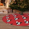 thumbnail image 6 of Picia Bulldog Red Print Christmas Tree Skirt , Christmas Tree Skirt Ornaments for Merry Christmas Holiday Party Decorations Indoor Outdoor-30", 6 of 7