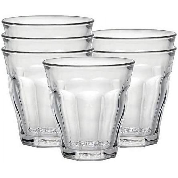 Duralex Picardie Clear Tumbler 220 ml 7 Ounces, Set Of 6