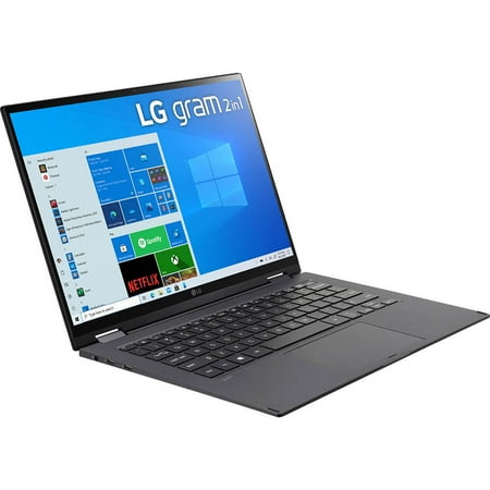 LG - gram 2-in-1 14” WUXGA Laptop – Intel Evo Platform Core i7 – 16GB RAM – 1TB NVMe Solid State Drive - Black
