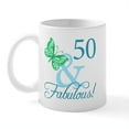 thumbnail image 2 of CafePress - Fabulous 50Th Birthday Mug - 11 oz Ceramic Mug - Novelty Coffee Tea Cup, 2 of 6