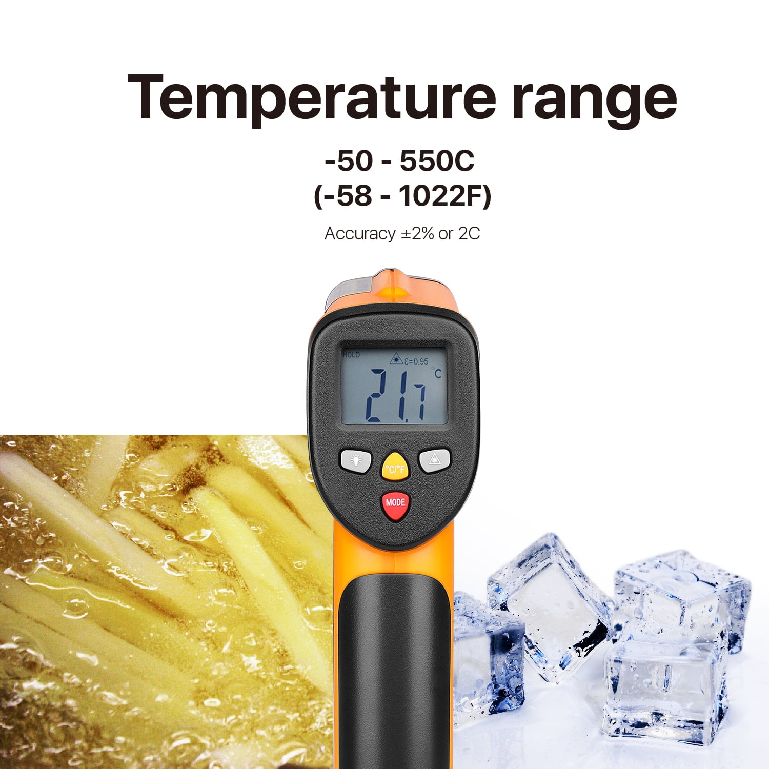 Digital Thermometer Non-Contact Laser Infrared Temperature Gun(Not F Human)  A8Y6