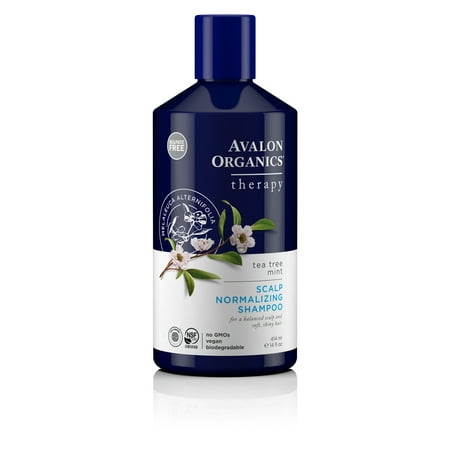 Avalon Organics Therapy Tea Tree Mint Scalp Normalizing Shampoo, 14 fl oz