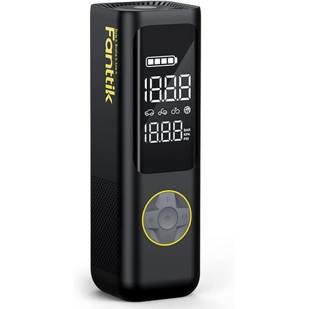 Fanttik Portable 12V Tire Inflator, Cordless 150PSI Air Compressor, 2X Faster Inflation