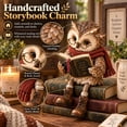 thumbnail image 6 of Cute Reading Owl Figurines Fall Shelf Decor, Resin Wise Owl Bookshelf Decor Gifts, Fall Shelf Decorations with Glasses and Dangling Legs, 6 of 7