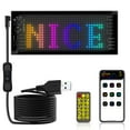 thumbnail image 1 of IP65 Waterproof Flexible LED Display Screen, 16x32/16x64/20x64/16x96 Sizes Optional, RGB Full-Color Car Rear Window Advertising Panel with APP Bluetooth Control, Remote, Custom Images, Music Rhythm &, 1 of 7