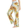 thumbnail image 3 of Ckdifva Sunflowers with Bamboo Womens Sleep Pajama Pants Waistband Lounge Sleepwear Pjs Sweatpants Yoga Pants, 3 of 7