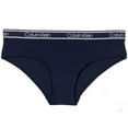 thumbnail image 2 of Calvin Klein Women's Hipster Underwear, 3-pack US, Alpha, Medium, Regular, Regular, Multi Blue, 2 of 4